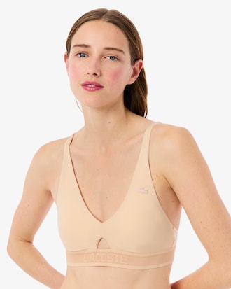 Perforated Band Microfiber Bra