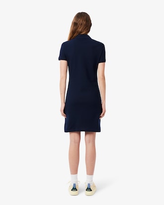 Women's Slim Fit Stretch Mini Piqué Polo Dress