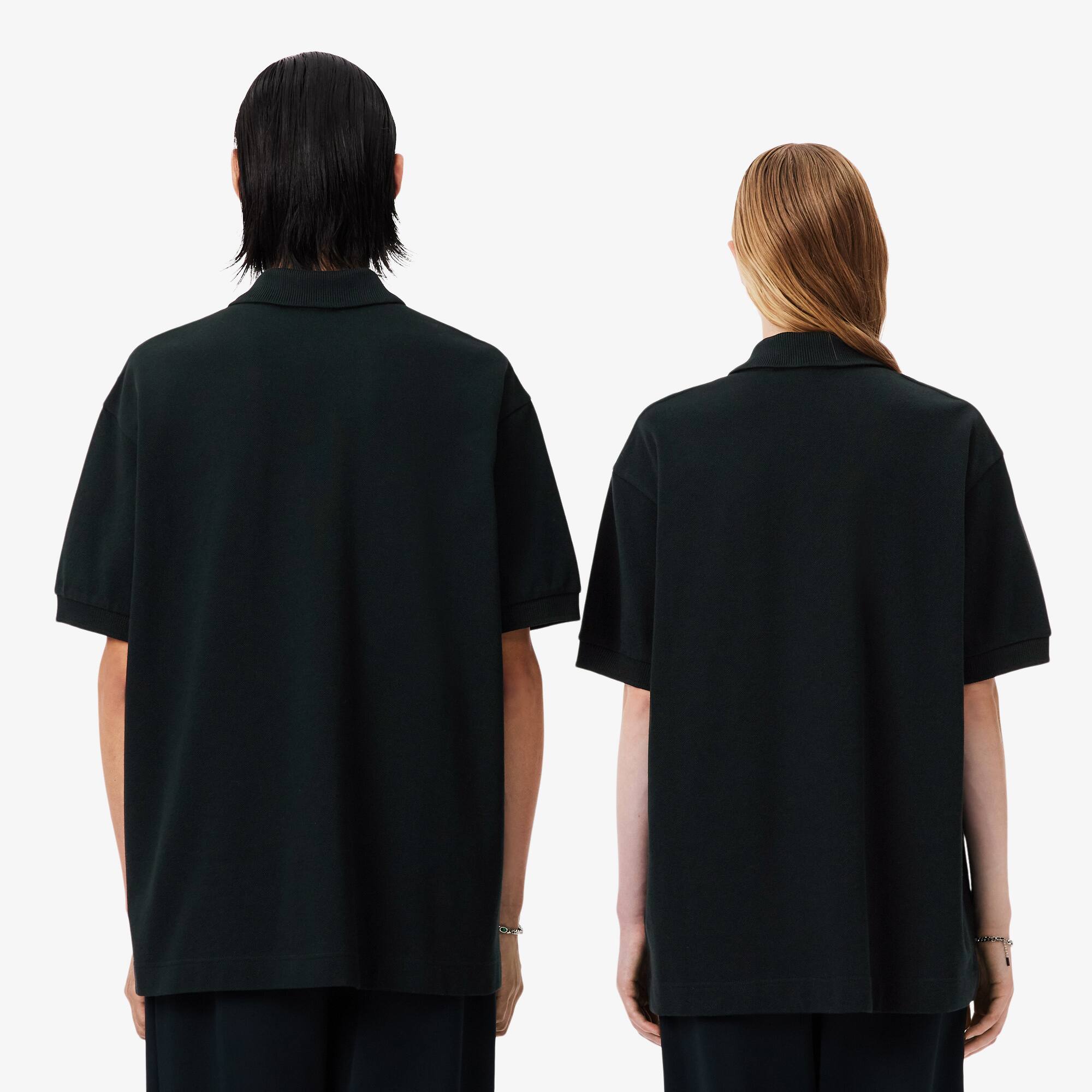 Runway Loose Fit Shield Piqué Polo Shirt - Polo Shirts - New In