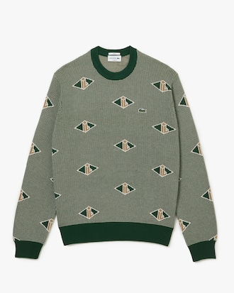Su&eacute;ter Lacoste Monogram Classic Fit Unisex