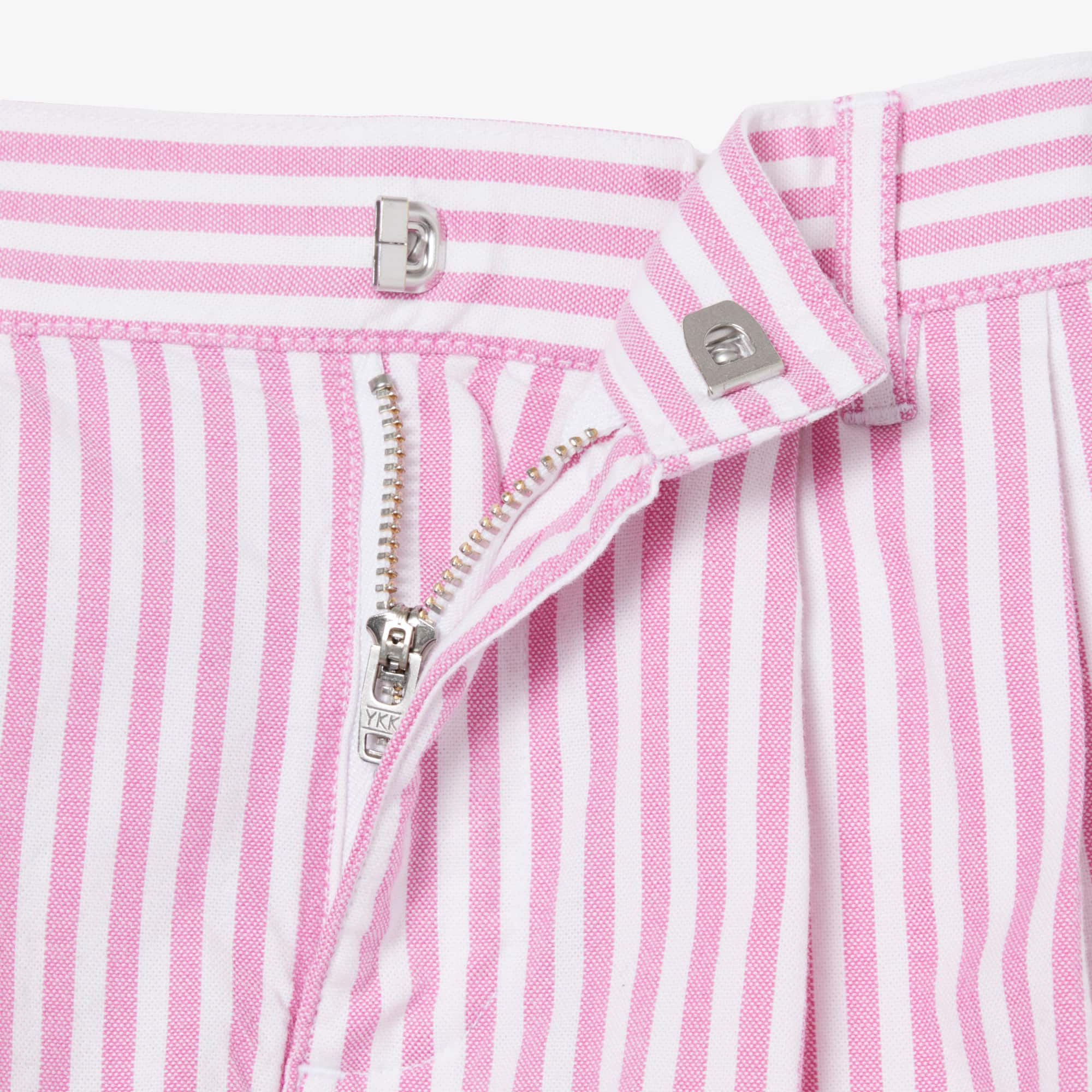 Stretch Oxford Striped Bermuda Shorts