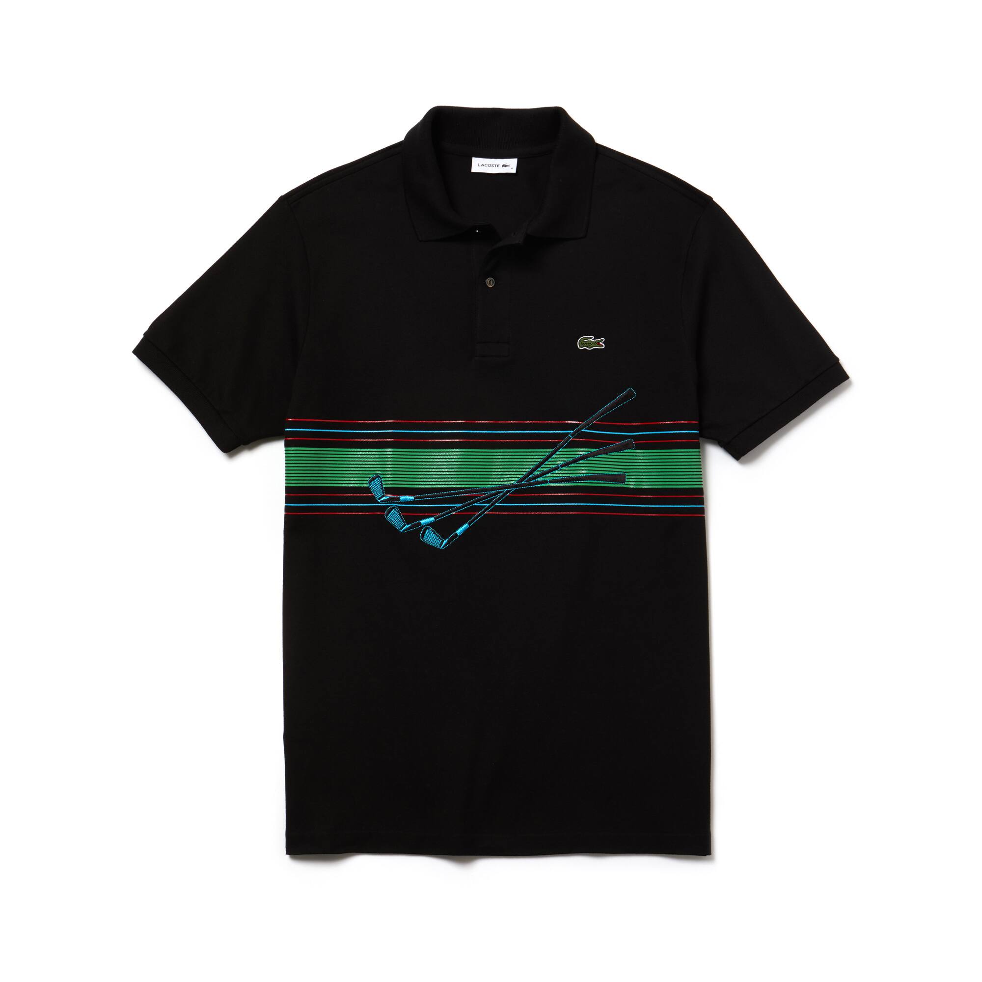 Polo Lacoste en piqu&eacute; de coton avec broderie &Eacute;dition D&eacute;fil&eacute;