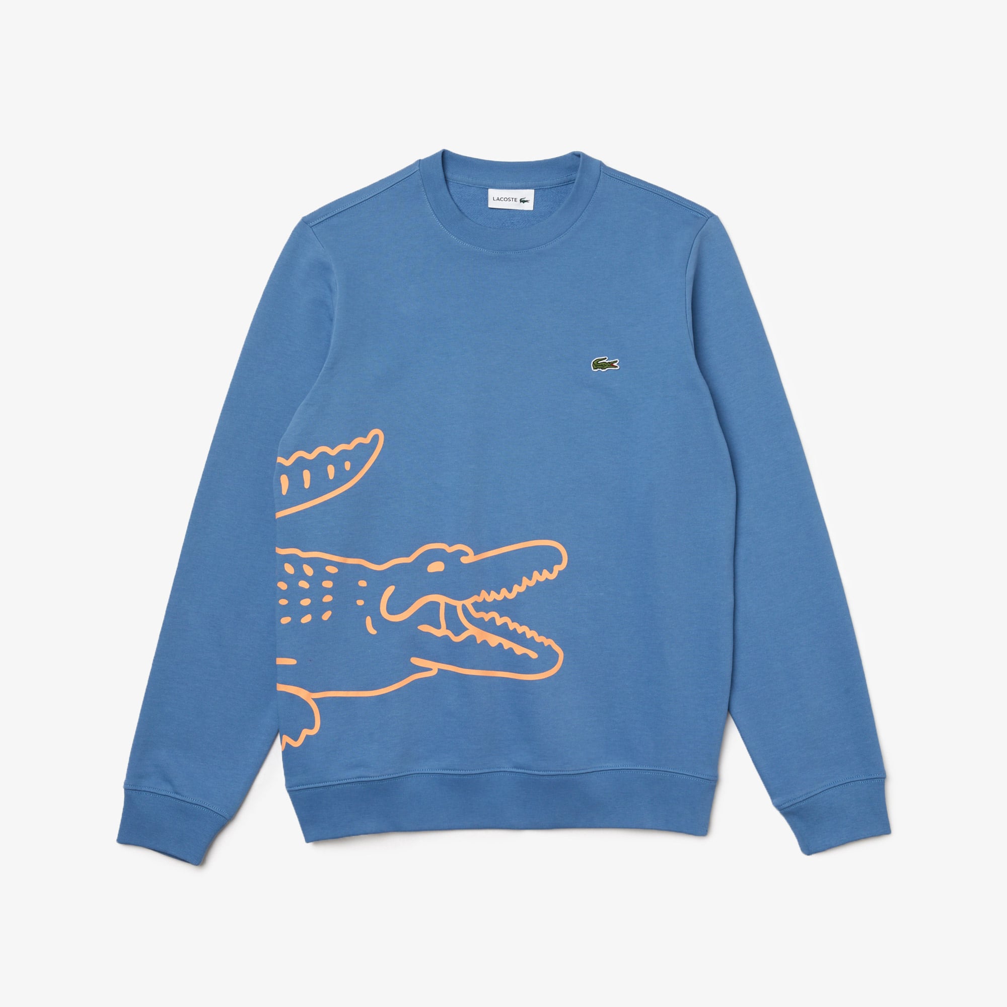 Men's Crocodile Print Organic Cotton Fleece Sweatshirt