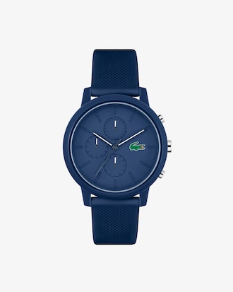 Men's Lacoste.12.12 Chrono Watch Blue Silicone