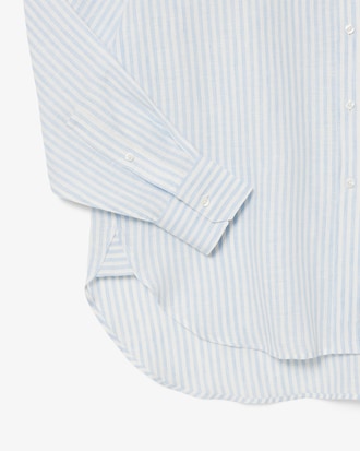 Women's Oversized Striped Linen Shirt