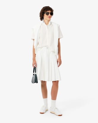 Petit Piqu&eacute; Effect Oversized Shirt
