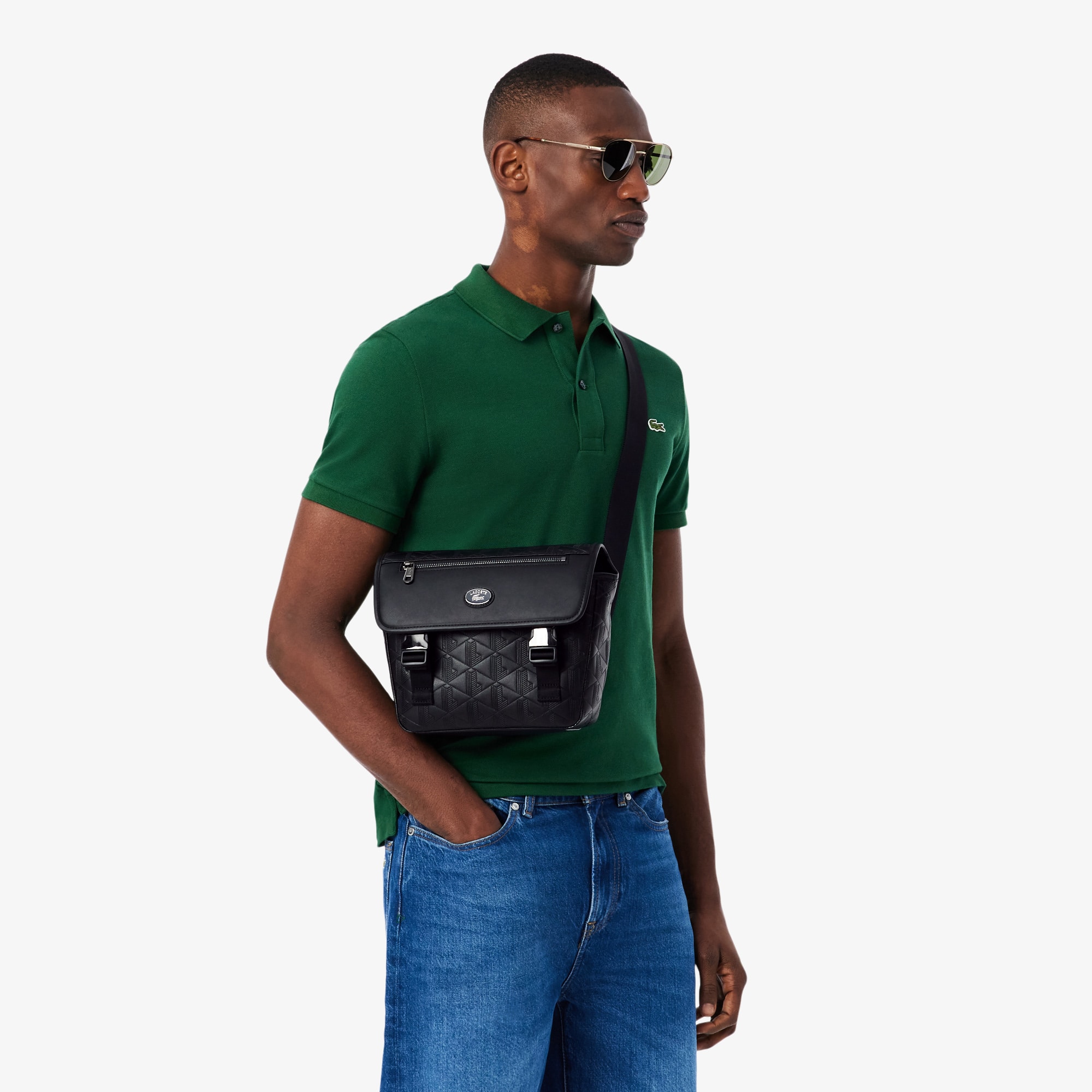 Small Monogram Messenger Bag - Bags - New In 2026 | Lacoste