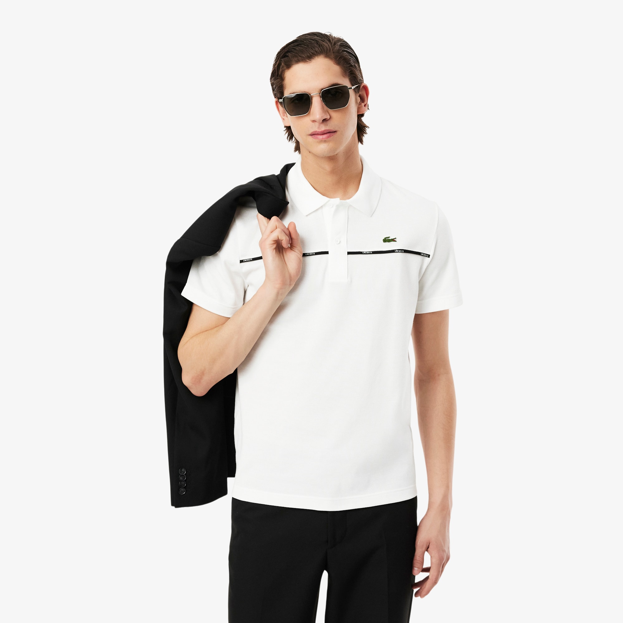 Lacoste Men's Regular Fit Logo Trim L.12.12 Polo