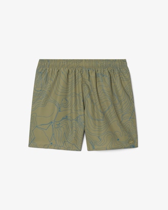 Men's Mid-Length Print Swim Trunks