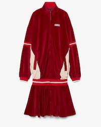 Runway Oversized Velour Maxi Dress