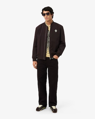 Retro Badge Water-Repellent Bomber Jacket