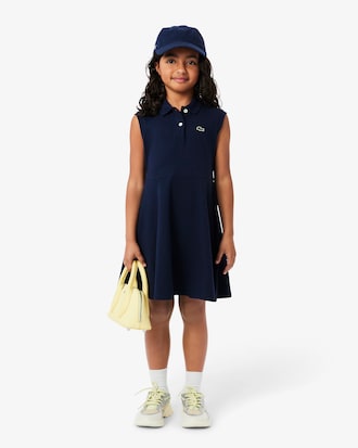 Robe polo ajusté en piqué stretch