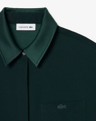Oversized Satin Accent Shirt
