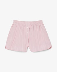 Shorts Para Mujer De Corte Relajado En Popelina Ligera A Rayas