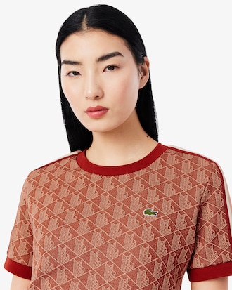 Women's Slim Fit Monogram T-Shirt