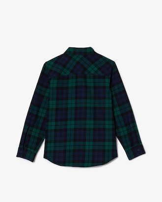 Sobrecamisa de cuadros con bolsillo en el pecho