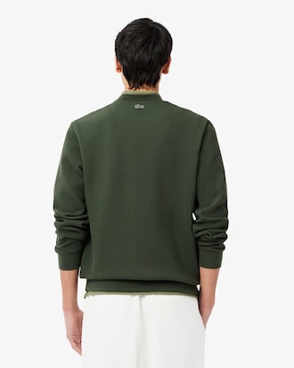 Men's Embossed Logo Piqu&eacute; Sweatshirt