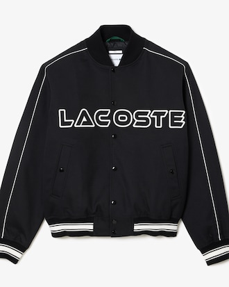 Chamarra teddy de sarga de algod&oacute;n con bordado