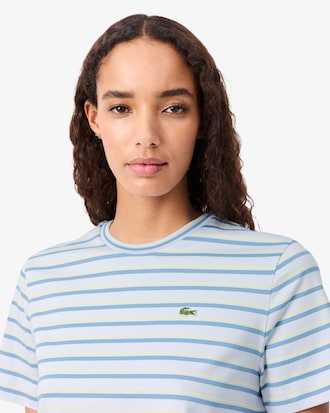 Playera De Maillot De Rayas Femenina