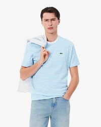 Playera De Algod&oacute;n Grueso A Rayas Para Hombre