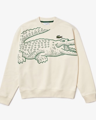 Men’s Crew Neck Loose Fit Croc Print Sweatshirt