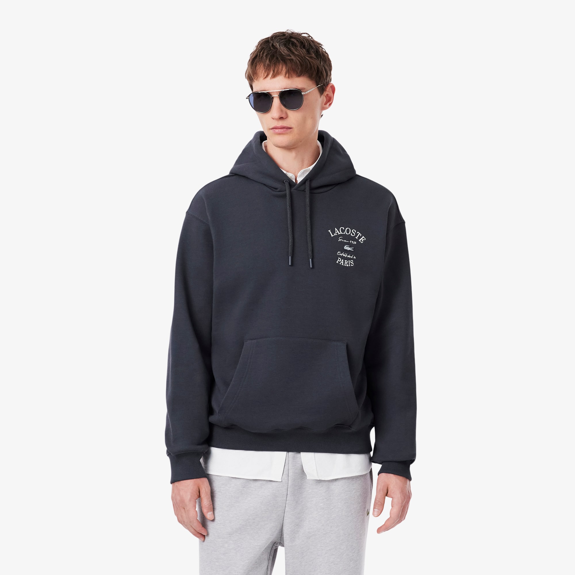 Printed Fleece Hoodie - Sweaters & Sweatshirts - New In 2026 | Lacoste