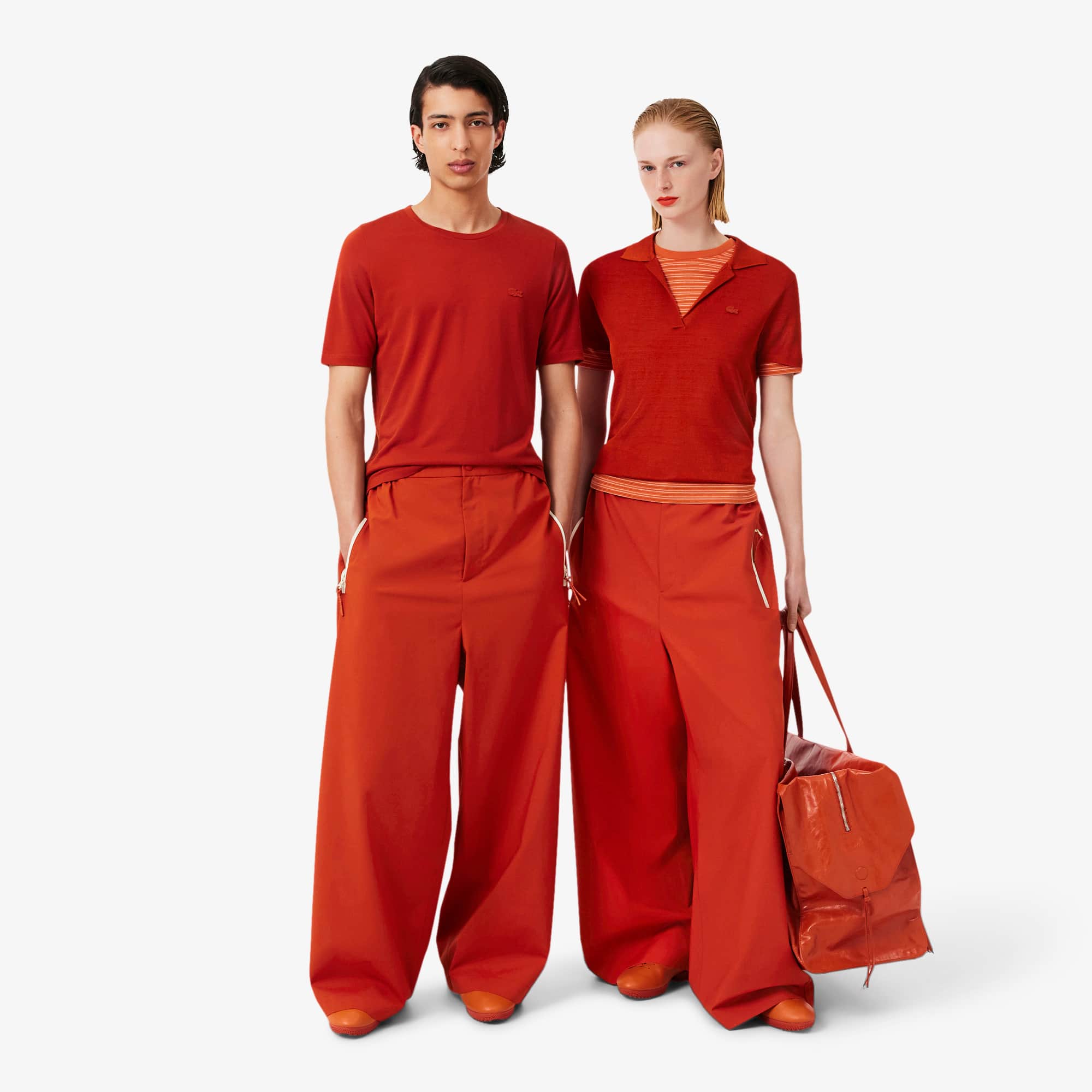 Runway Loose Fit Taffeta Pants - undefined - New In 2026 | Lacoste