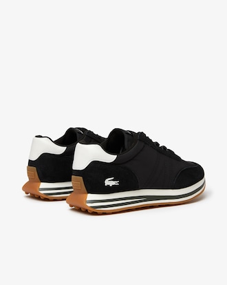 Men's L-Spin Leather Color Contrast Sneakers