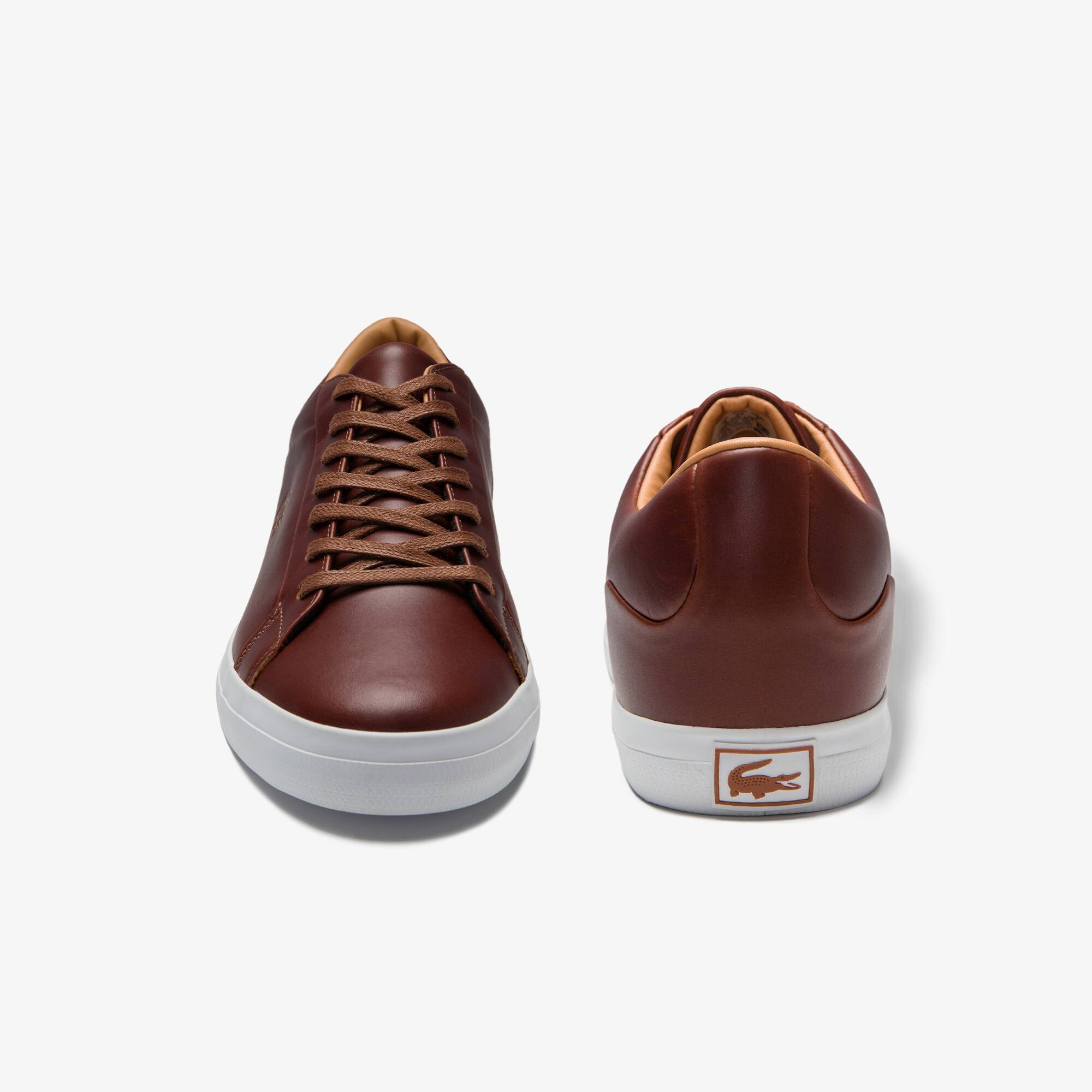 lacoste lerond leather trainers