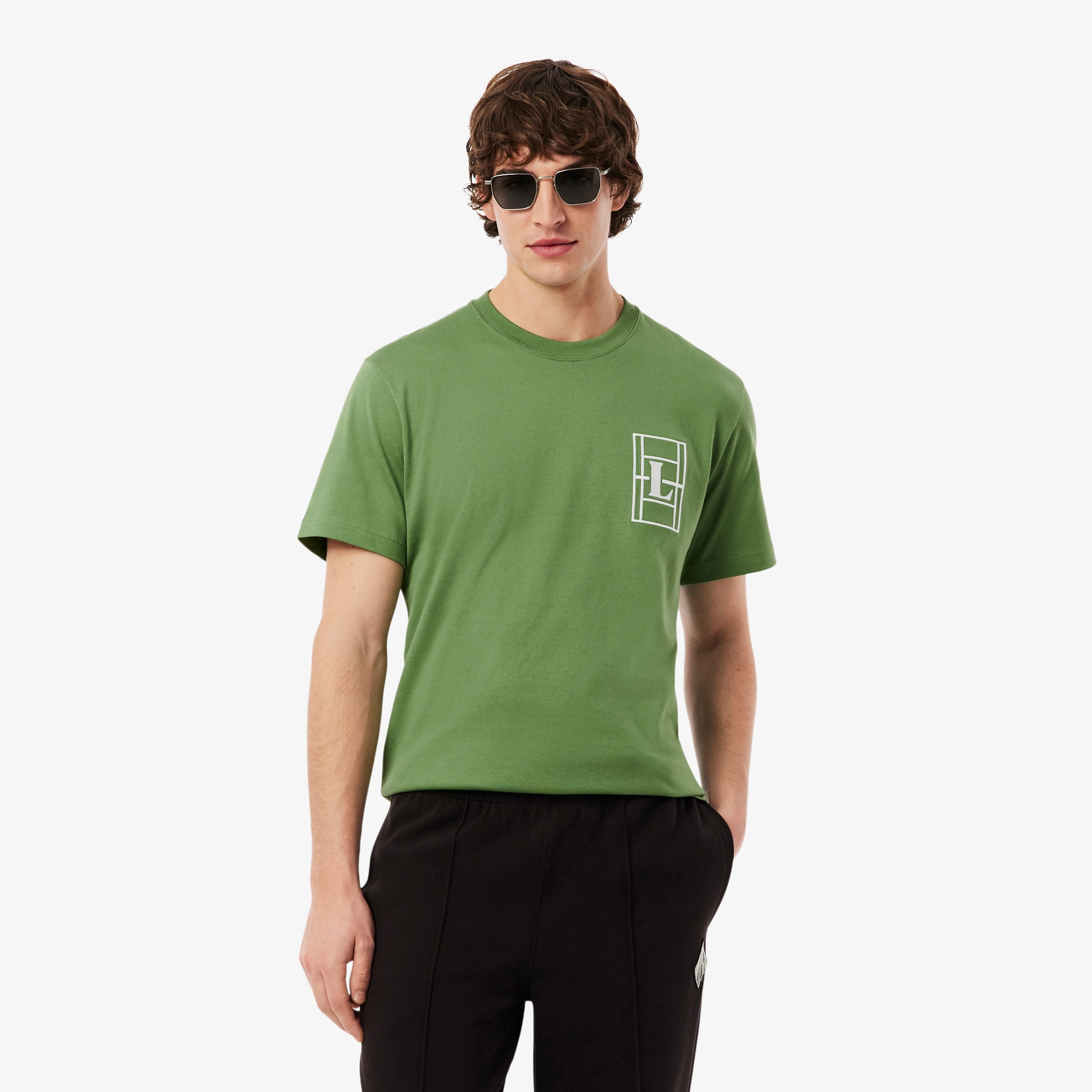 Lacoste Embroidered Heavy Jersey T-shirt