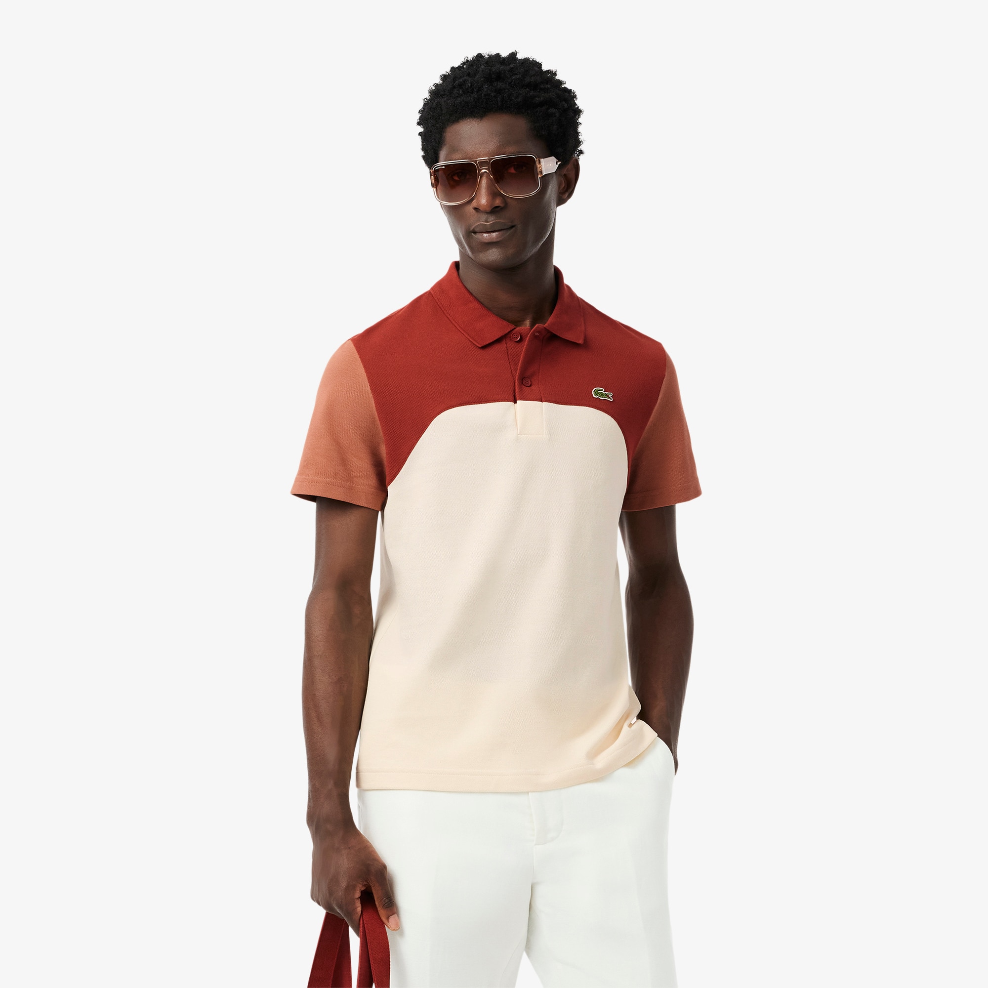 メンズウェア V12 LEOCOMO POLO Men's Regular Fit L.12.12 Colorblock Polo - Polo Shirts - New In