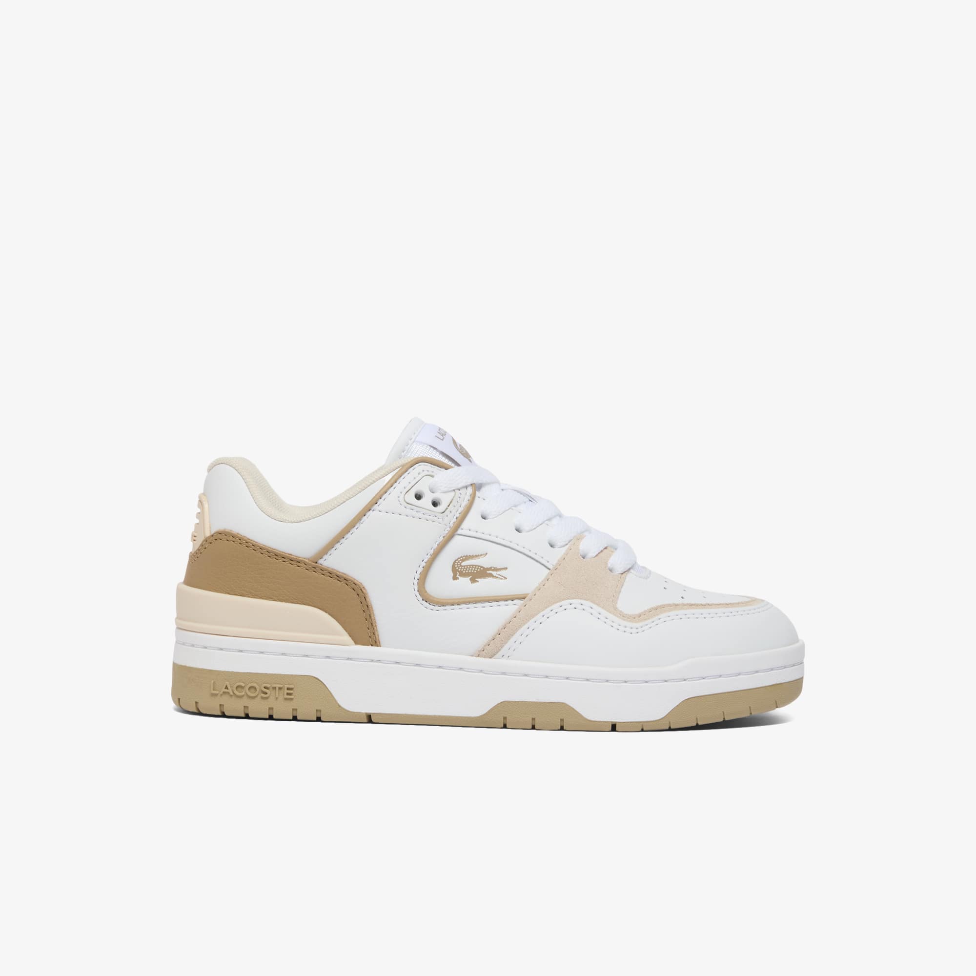 Lacoste Sneakers Courtcage Set de Piel para Mujer Blanco