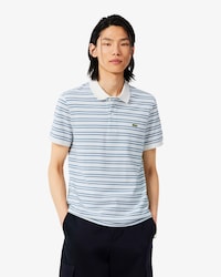 Classic Fit Striped Petit Piqu&eacute; Polo