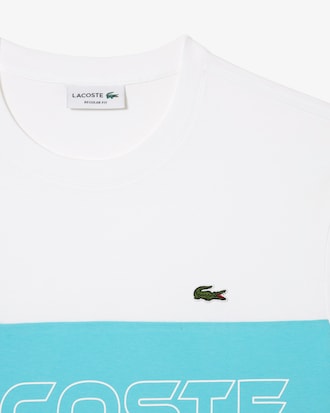 Playera regular fit con estampado color block