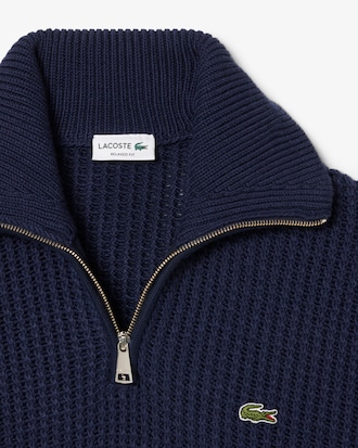 Men's Half-Zip Heavy Wool Sweater