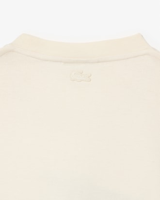 Playera de algodón pesado con estampado de cocodrilo