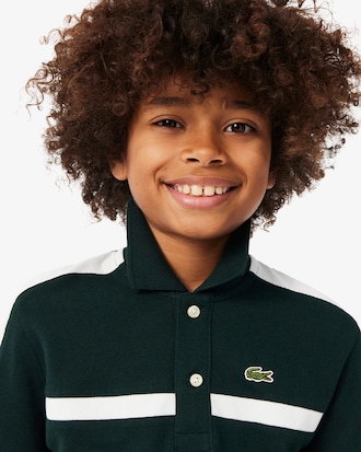 Polo de Petit Piqu&eacute; con Bloques de Color