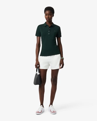 Women's L.12.D Slim Fit Stretch Mini Piqu&eacute; Polo