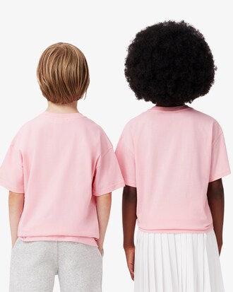 Kids' Vintage Flower Print Cotton T-Shirt