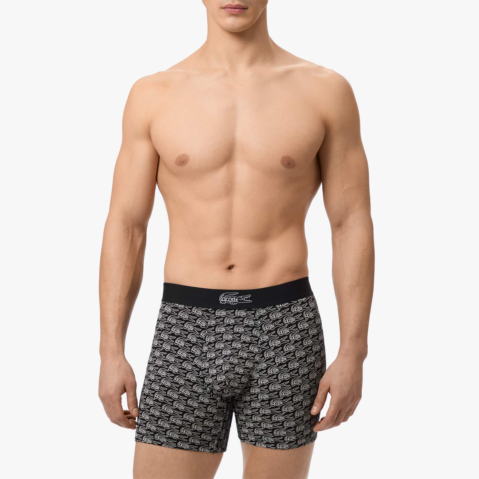 Men's Printed Stretch Cotton Boxer Briefs