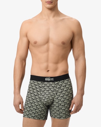 Men's Printed Stretch Cotton Boxer Briefs