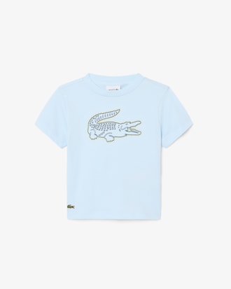 Crocodile Embroidery Cotton T-shirt