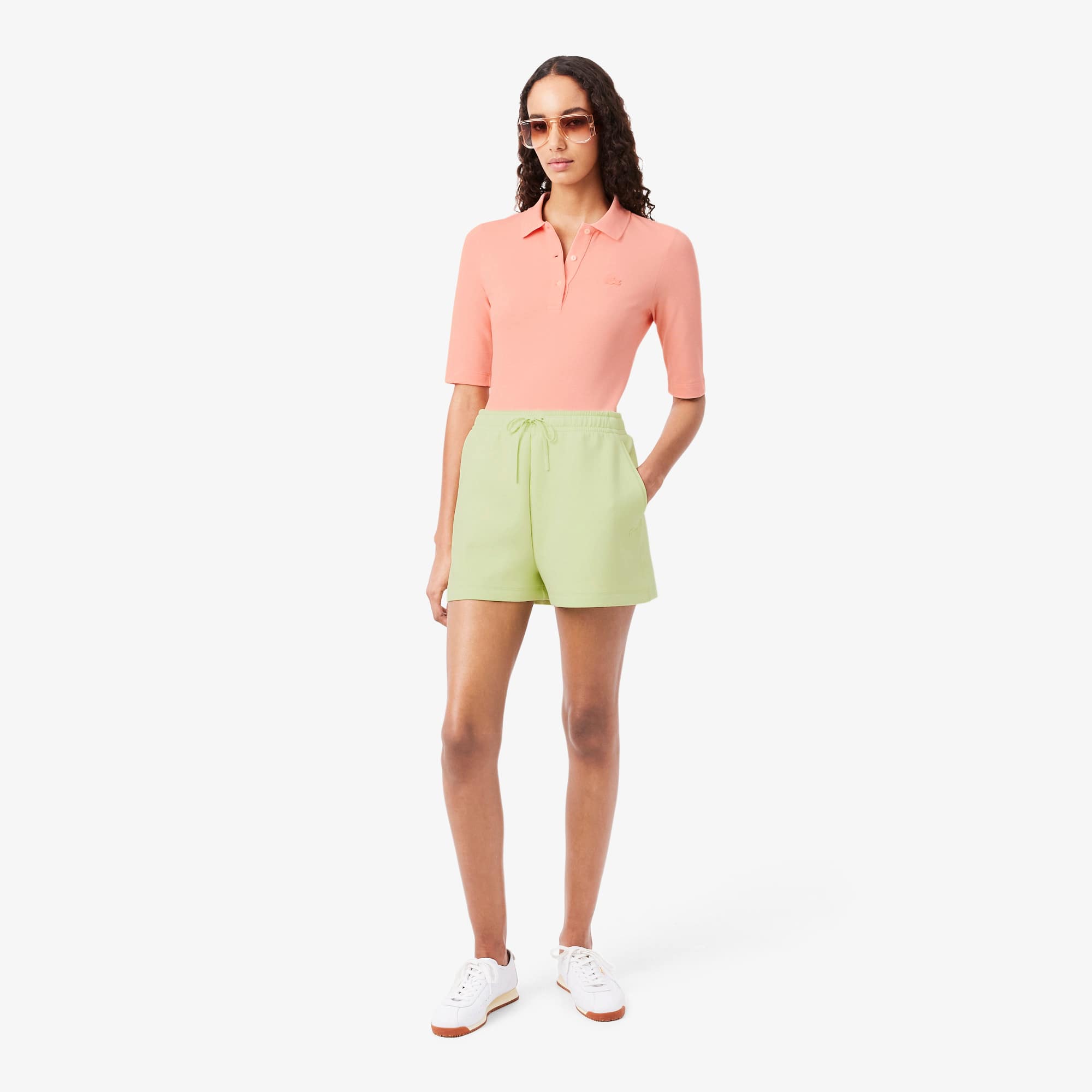 Lacoste Double Face Jersey Shorts - M (38) In Green