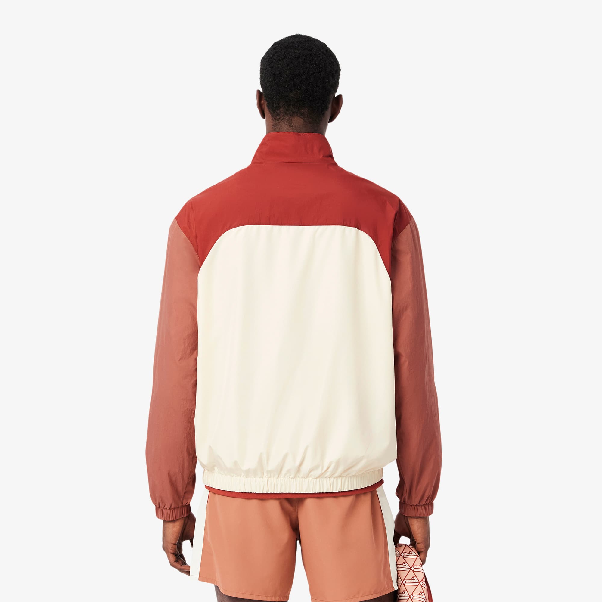 Men's Water-Repellent Colorblock Track Jacket - Jackets & Coats
