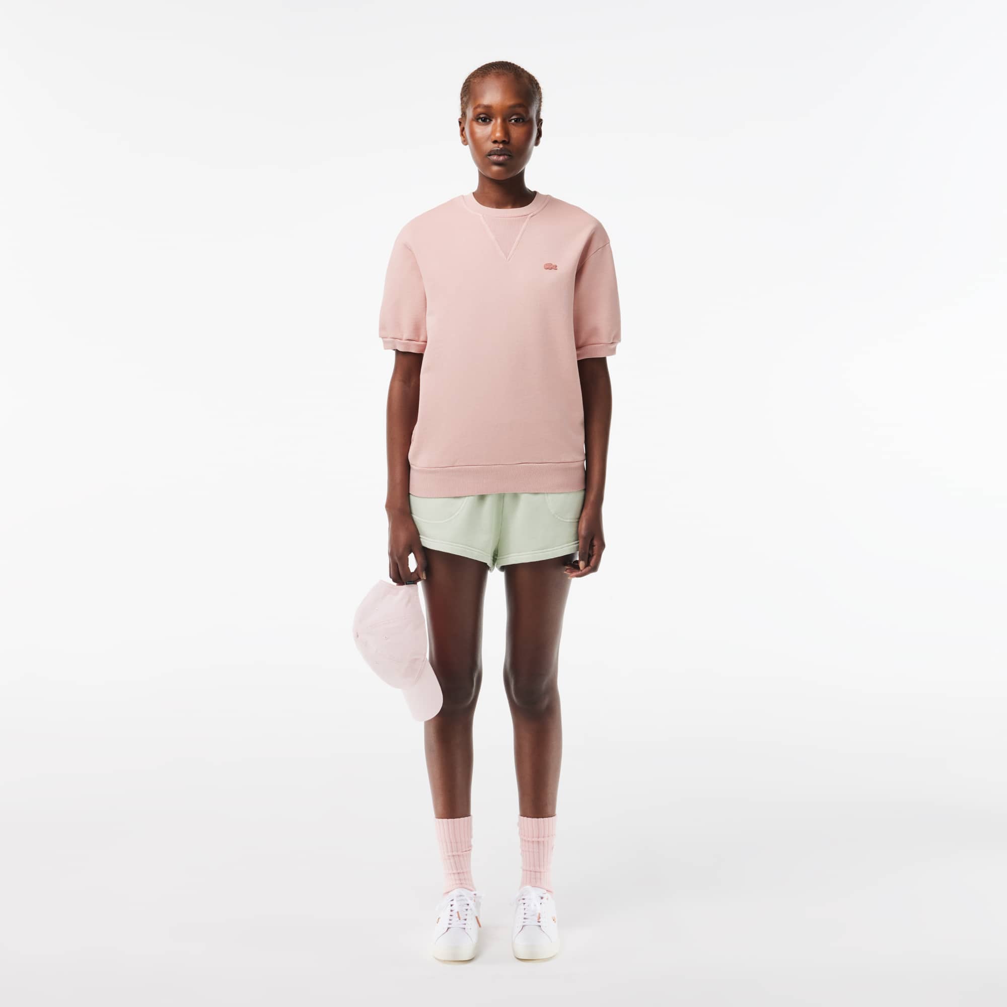 【LACOSTE】Powercourt trainers レザー ミックス スニーカー ♪ Women's Lacoste Powercourt Leather Trainers - Sneakers - New
