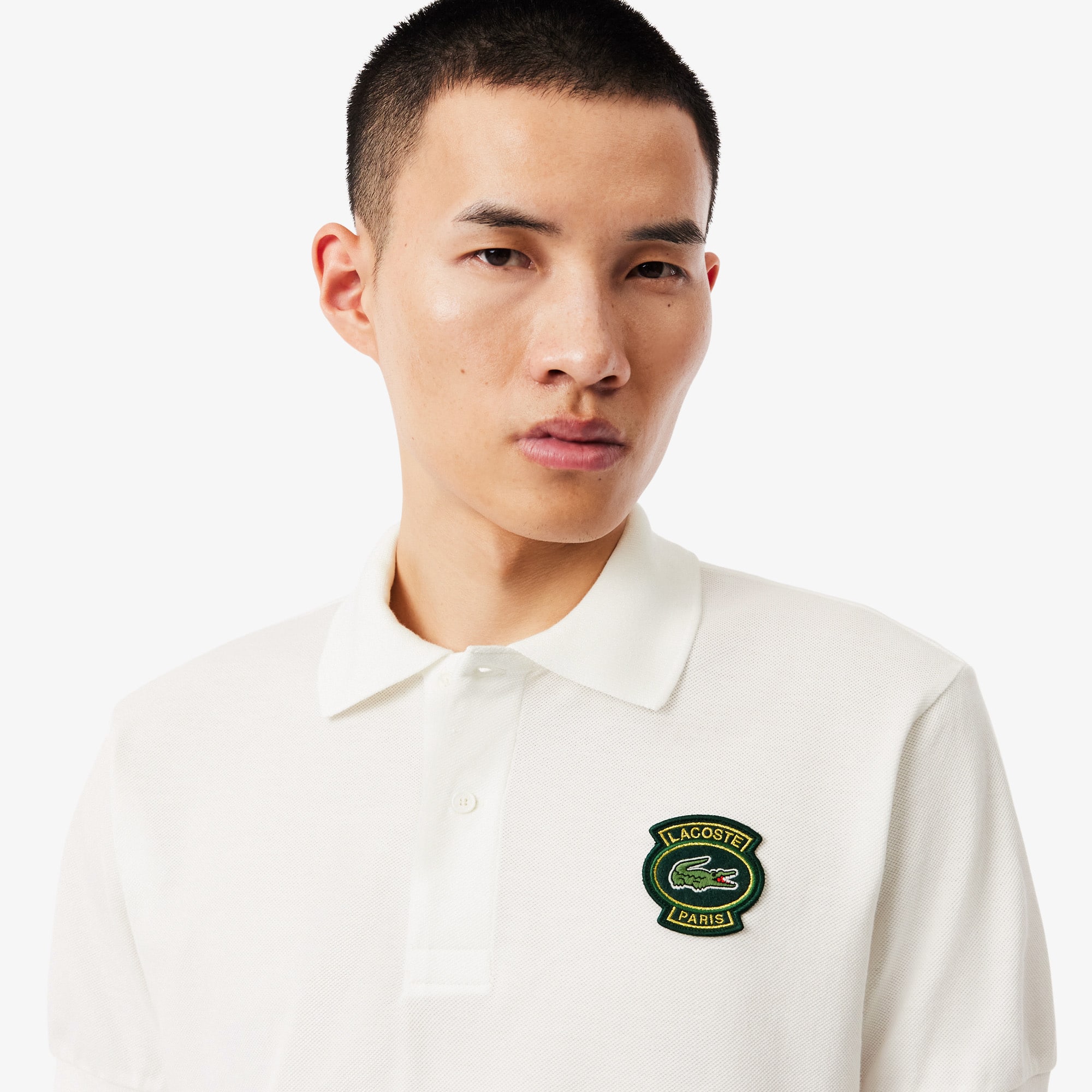Men's Classic Fit Petit Piqué Badge Polo
