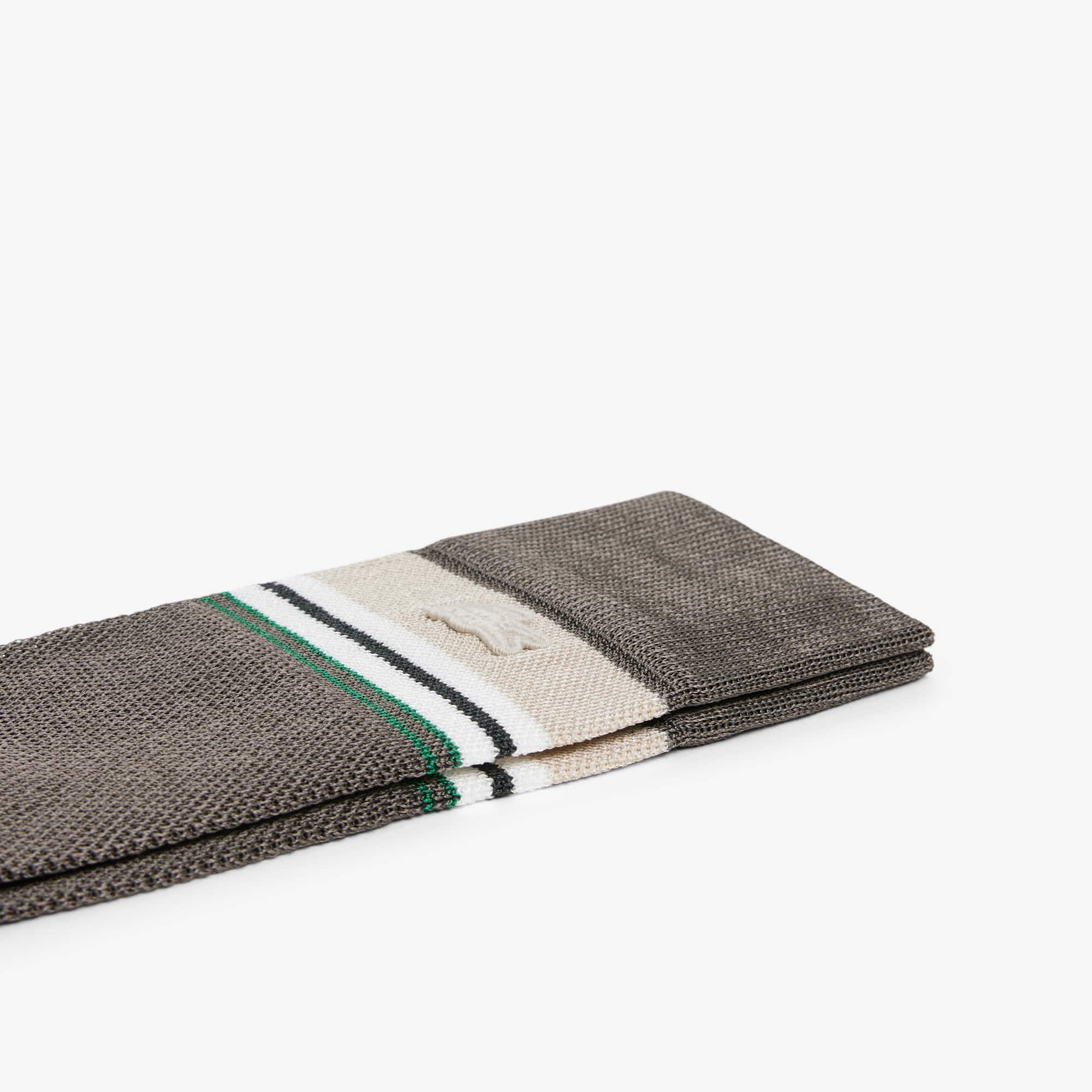 Runway Striped Piqué Socks