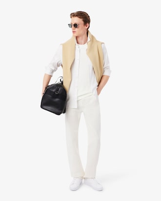 Heavy Cotton and Linen Piqu&eacute; T-shirt