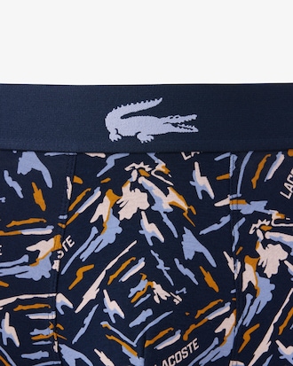 Men's Printed Stretch Cotton Boxer Briefs