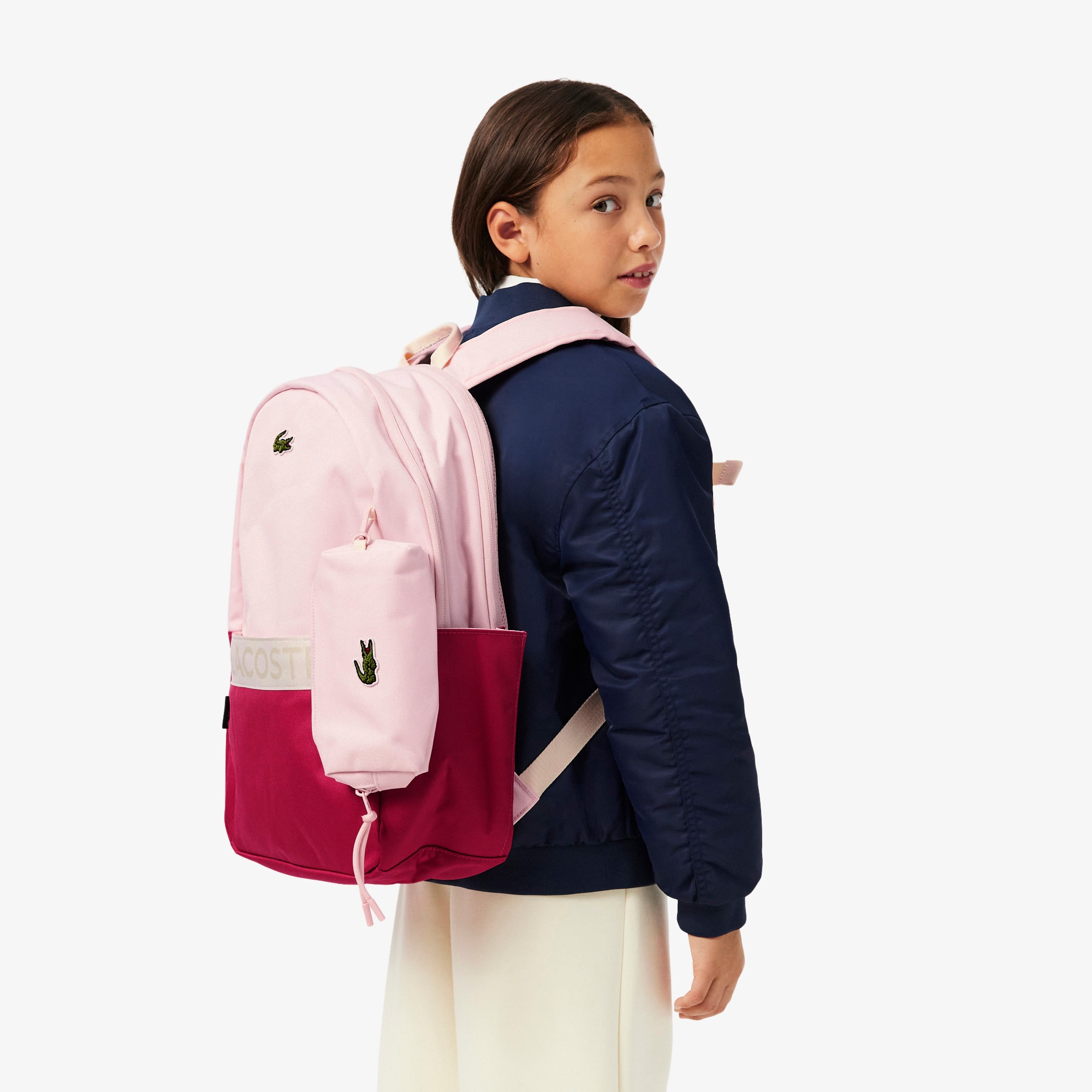 Unisex 3-Pocket Backpack with Pencil Case